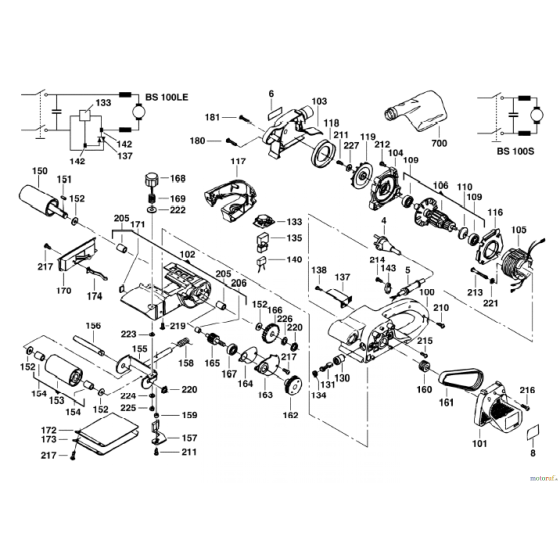 Milwaukee BS100S GUIDE 4931375315 Spare Part