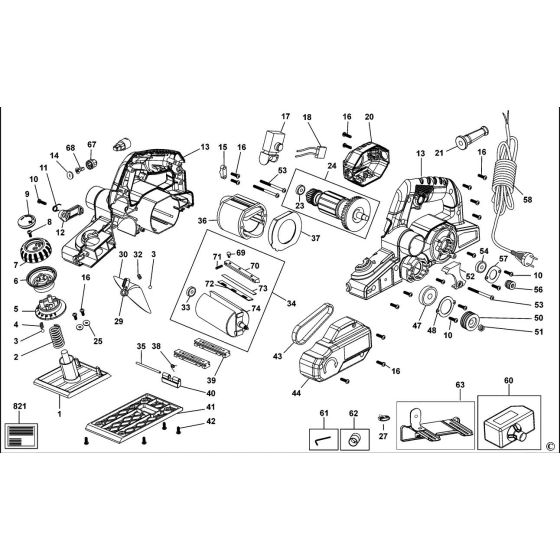 Stanley FME630 Spare Parts List Type 1