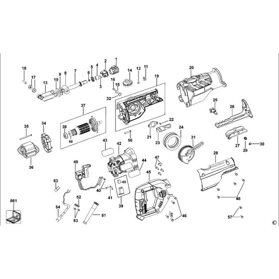 Stanley FME365 Spare Parts List Type 1