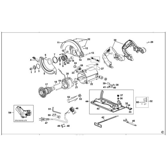 Stanley STSC1518 Spare Parts List Type 1