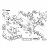 Bosch GKS 66 CE PAN HEAD SCREW M6x170 MM 1603434005 Spare Part Type: 0601568703