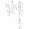 Makita 3703 TRIMMER GUIDE ASS'Y 122703-7 Spare Part