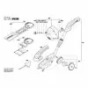 Bosch ISIO Cordless Grass Shear 3,6V 2609006822 Spare Part Type: 3 600 H33 100