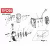 Ryobi RCS4046C CRANKSHAFT Not Available Spare Part
