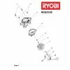 Ryobi RCS3335C COVER 5131000578 Spare Part