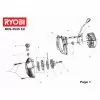 Ryobi RCS3535C2 MOTOR 5131000672 Spare Part