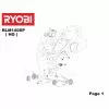 Ryobi RLM140SPHG Type: 5133001728 WASHER PLATE M6 HLM140SP Item discontinued Spare Part