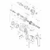 Makita 6824 HANDLE COVER COMPLETE 151961-8 Spare Part
