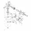 Makita 9027S MOTOR HOUSING ASS'Y 125029-6 Spare Part