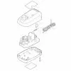 Makita DC10WA CHARGER CASE COMPLETE 158599-0 Spare Part