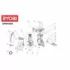 Ryobi RPW100S CORD MOUNT PLATE Item discontinued Spare Part