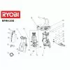 Ryobi RPW120S REAR HOUSING 099989002002 - 5131005077 Spare Part