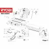 Ryobi RBC30SBT Type No: 5133000032 CONTROL COVER R RBC30SBT 518631001 Spare Part