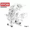 Ryobi RLM4852L Type: 5133000681 LABEL 5131027035 Spare Part