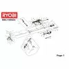 Ryobi RBC1000EX PLASTIC PLATE RLT1000EX Item discontinued Spare Part