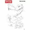 Ryobi PBC3243ML Type No: 5133000907 BLADE COVER Item discontinued Spare Part