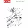 Ryobi CHI1442PHGA40 GEAR BOX ASSY Item discontinued (5131006537) Spare Part Serial No: 5133001188