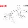 Ryobi RLS02 BRACKET Item discontinued (5131031008) Spare Part Serial No: 5133001817