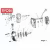 Ryobi RCS4040C2 Spare Parts List