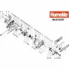 Homelite HCS1835T Spare Parts List Type: 5134000031 Exploded Parts Diagram
