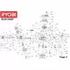 Ryobi RLM140HP Type No: 5133001727 Spare Part List