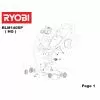 Ryobi RLM140SPHG Type No: 5133001728 Spare Part List