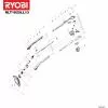 Ryobi RLT1825LL SCREW 5131034670 Spare Part Type: 5133002168 Exploded Parts Diagram