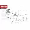Ryobi RBV3000CSVEU TUBE LOWER 5131035962 Spare Part Type: 5133002188