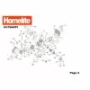 Homelite HLT26CDY Spare Parts List Type: 5134000069 