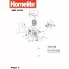 Homelite CSP3316 Spare Parts List Type: 5134000042
