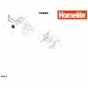 Homelite F2020 Spare Parts List Type: 1000083902