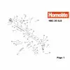 Homelite HBC26SJS Spare Parts List Type: 5134000055