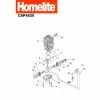 Homelite CSP4520 Spare Parts List Type: 1000014870
