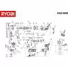 Ryobi CAG180M Spare Parts List Type: 5133000057 