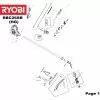 Ryobi RBC26SB HANDLE 5131001997 Spare Part Type: 5133001682