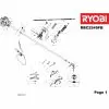 Ryobi RBC254FSB CABLE CLAMP Item discontinued Spare Part Type: 5133001878