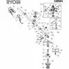 Ryobi 340RB Spare Parts List Type: 31000013694