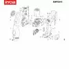 Ryobi EHP5014 Spare Parts List Type: 21000057224