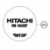 Hitachi RB160EF Spare Parts List