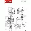 Ryobi EWD1260 Spare Parts List Type: 15133000279