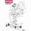 Ryobi RLM140SP WASHER PLATE M6 HLM140SP Item discontinued Spare Part 
