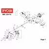Ryobi RBC254FC Type No: 5133000029 Spare Part List