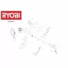Ryobi RBC254SBSO SPACER 5131018499 Spare Part Type: 513300537 Exploded Parts Diagram