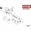 Ryobi RBC30SESA GEAR BOX 5131000611 Spare Part 
