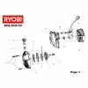 Ryobi RCS3535C2 DISC 5131010969 Spare Part 