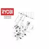 Ryobi RLM13E33SPK9 FOR PARTS SEE ORIGIN PRODUCT 888888 Spare Part Type: 5133002370 Exploded Parts Diagram