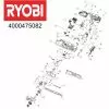 Ryobi RY36CSX35A160 HOUSING 5131042655 Spare Part Serial No: 4000475082