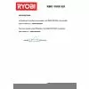 Ryobi RBC1000EX Spare Parts List 
