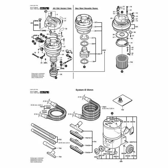 Bosch GAS 10-50 RFK SOCKET 1609200948 Spare Part Type: 0601972642