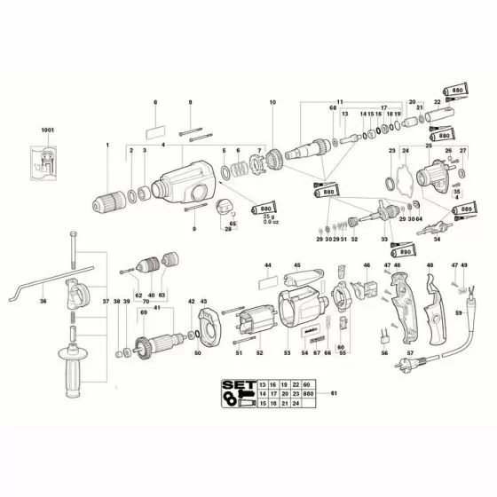 Metabo UHE 22 Multi SEAL 343376750 Spare Part Type: 693380
